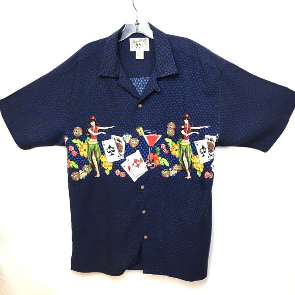 Big Dogs Hawaiian Rayon Camp Shirt EUC - Picture 3 of 12